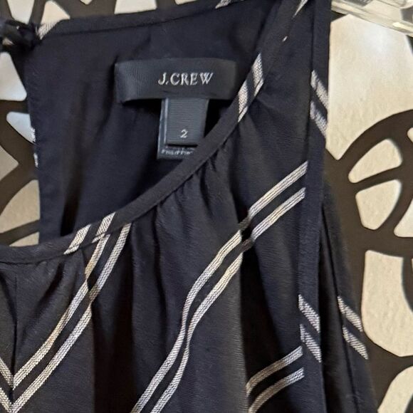 J.Crew Chevron Stripe  Sleeveless Linen Maxi Dress 2 NWOT - Picture 9 of 9